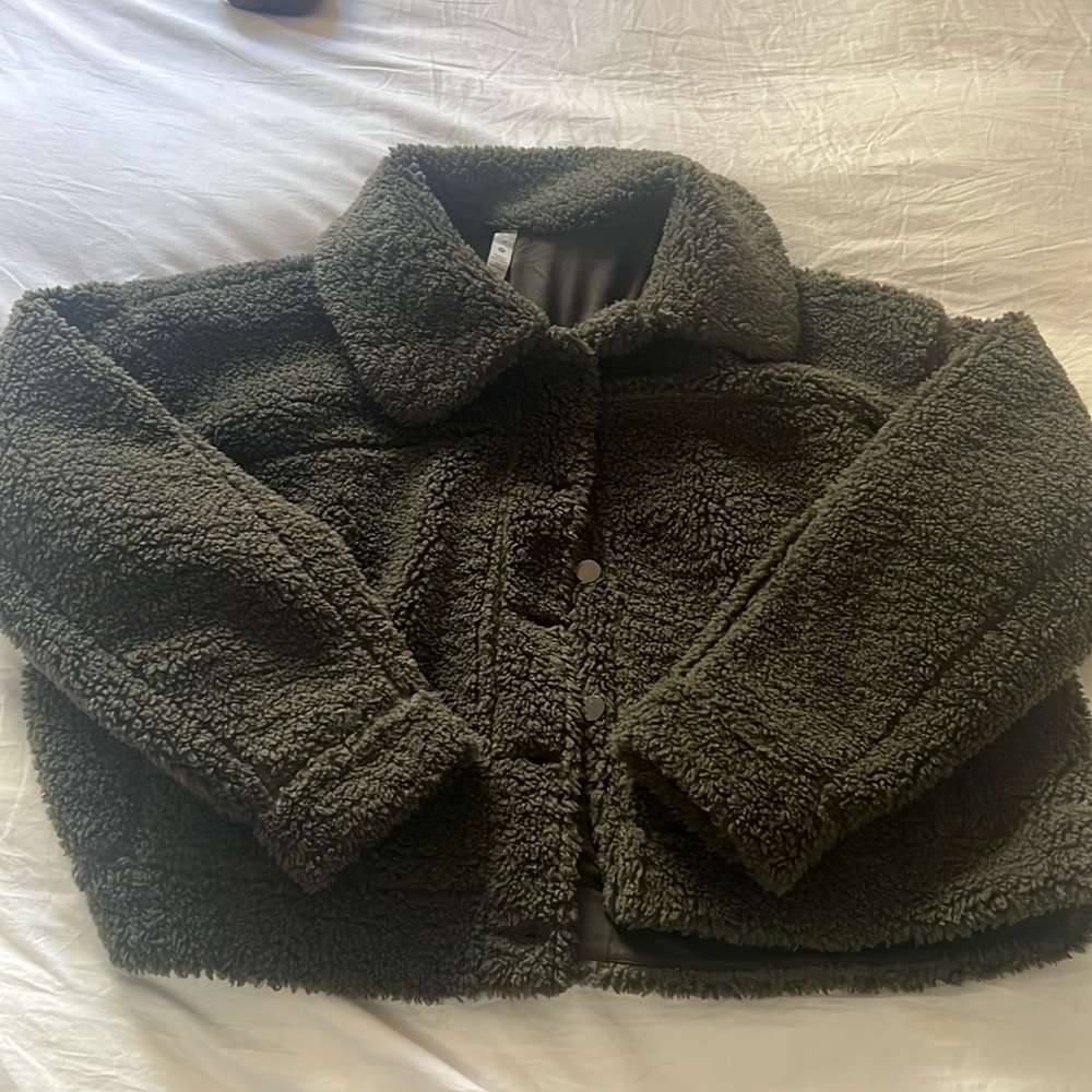 Lululemon Teddy Jacket, 14, Dark Green